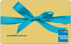 American Express Blue Bow Gift Card