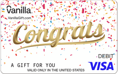 Confetti Congrats Visa Gift Card